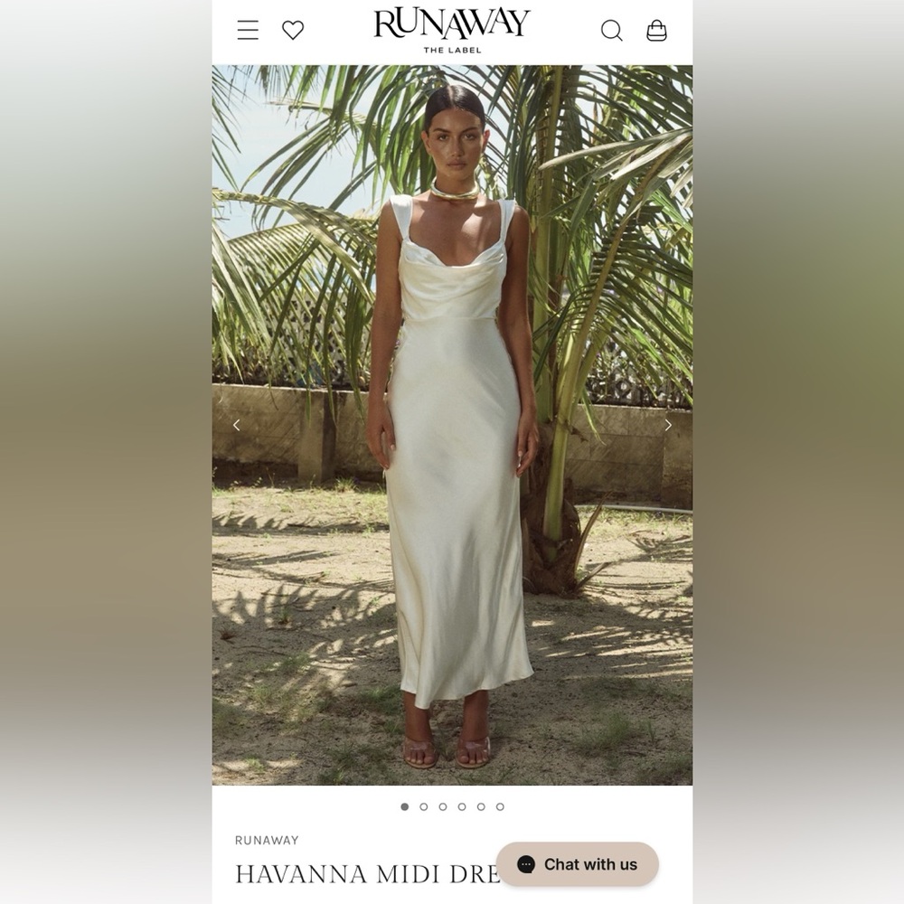 Runaway the Label midi dress ivory